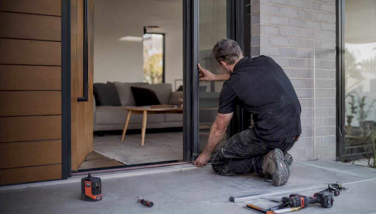 Measuring modern security screen door frame